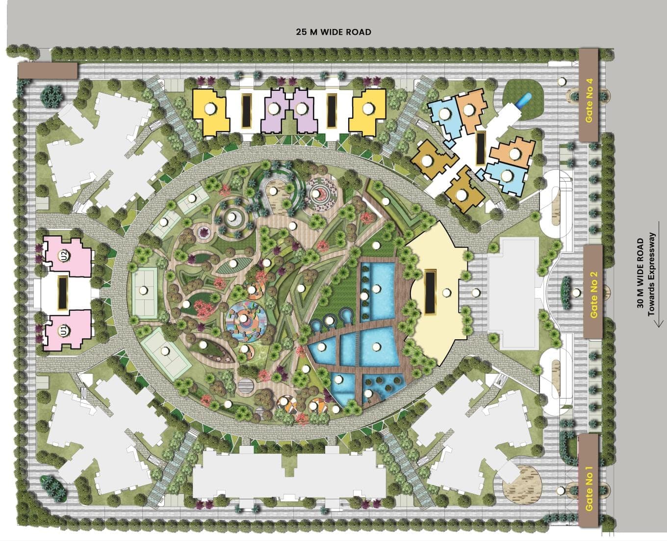 Nimbus The Arista Luxe Master Site Plan · 10 Acres 3D view