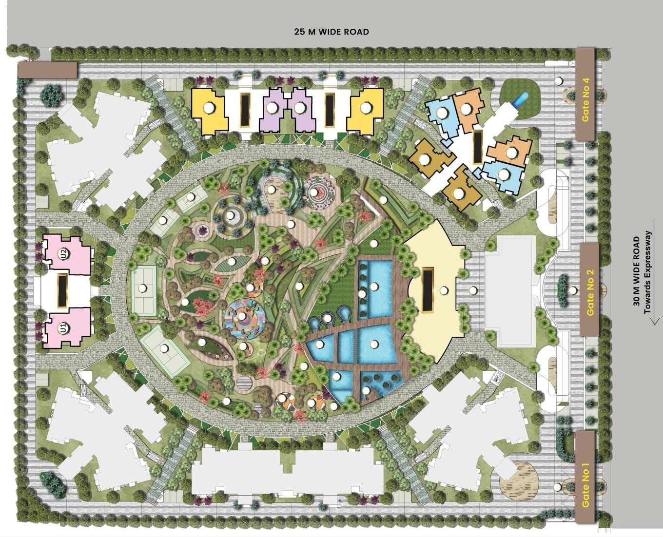 Nimbus The Arista Luxe Master Site Plan · 10 Acres 3D view