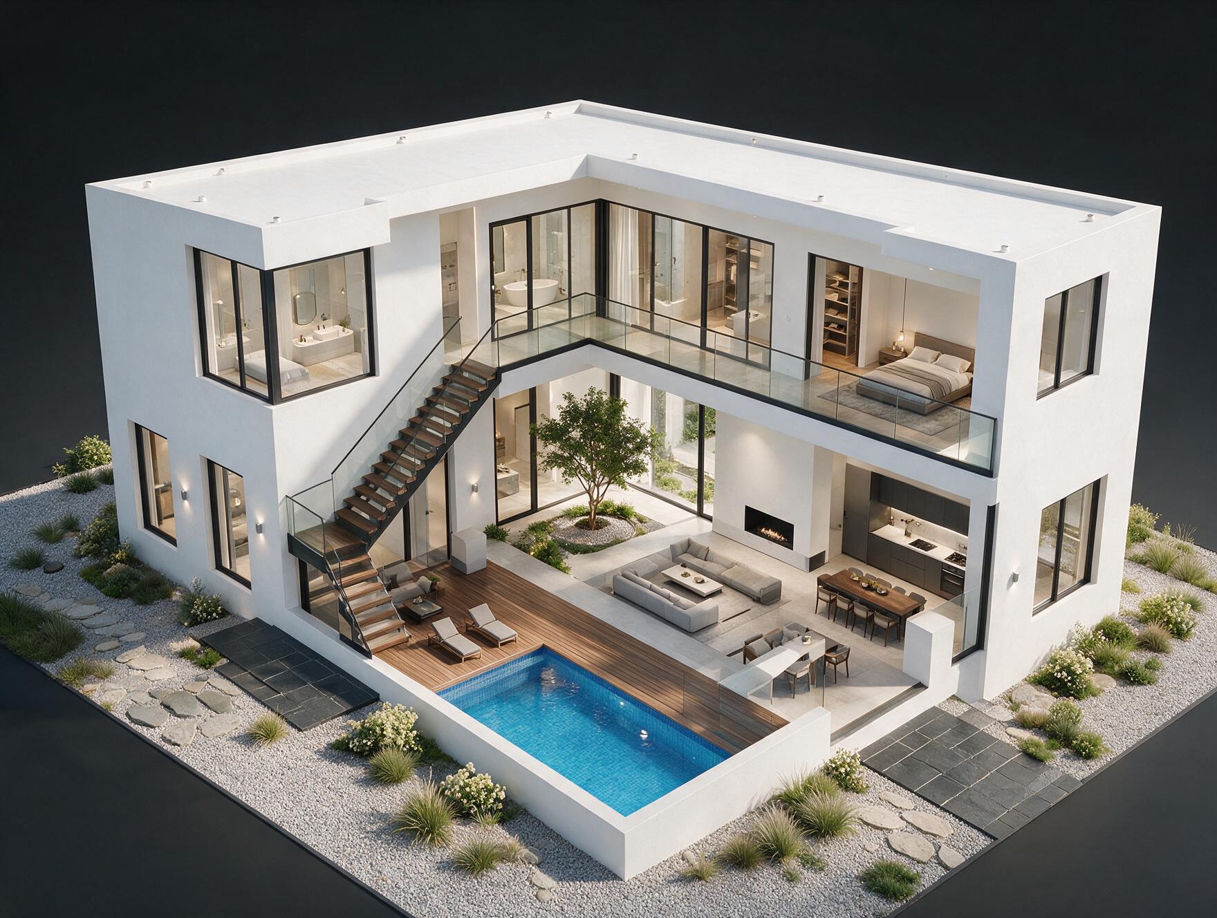 Eldeco Whispers of Wonder (WOW) Villa Concept — 200 sq.yd. 3D view